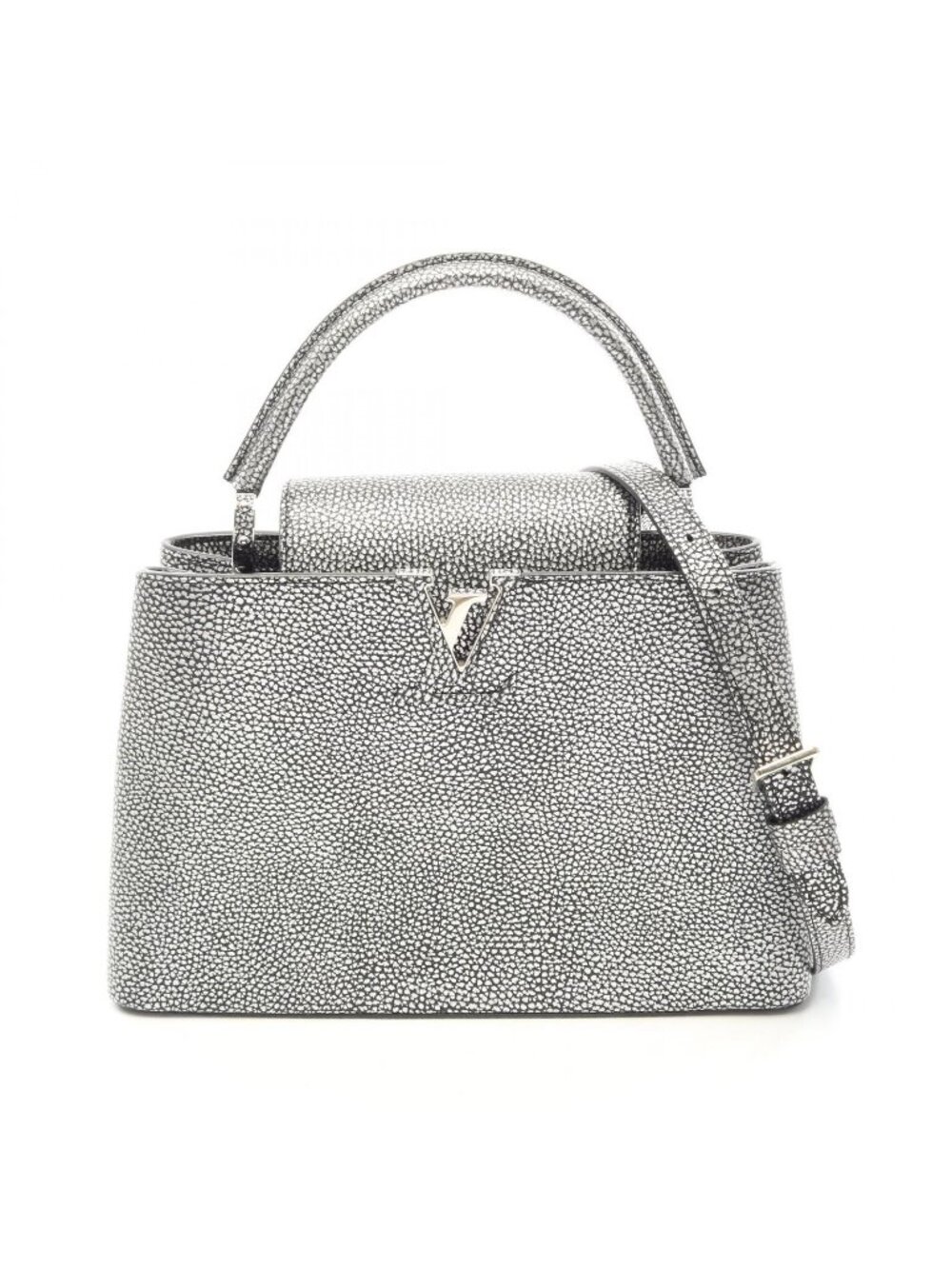 Louis Vuitton Handbag Capucines MM 2-Way Leather